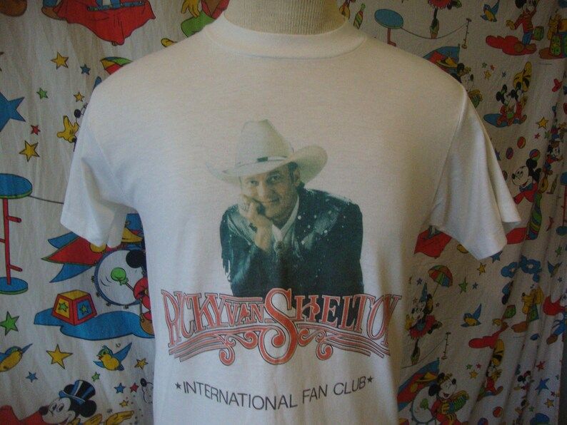 Vintage 90S Ricky Van Shelton Fan Club Concert Tour Soft Thin T Shirt vintage 90s ricky van shelton fan club concert tour soft thin t shirt biyg5