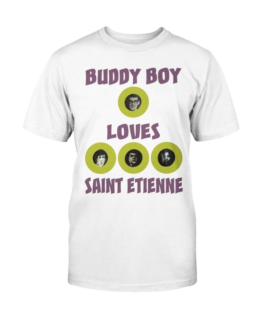 Vintage 90S Saint Etienne English Indie Band Buddy Boy T Shirt 211213 vintage 90s saint etienne english indie band buddy boy t shirt 211213 irbwu