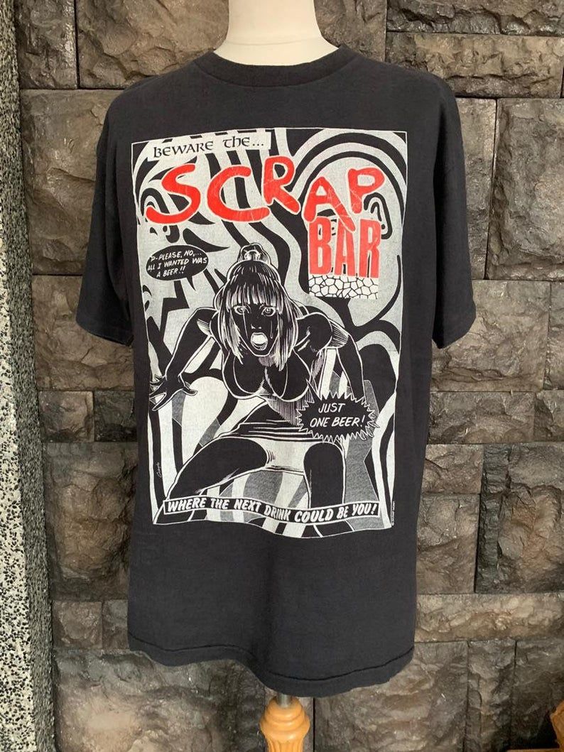 Vintage 90s Scrap Bar Shirt
