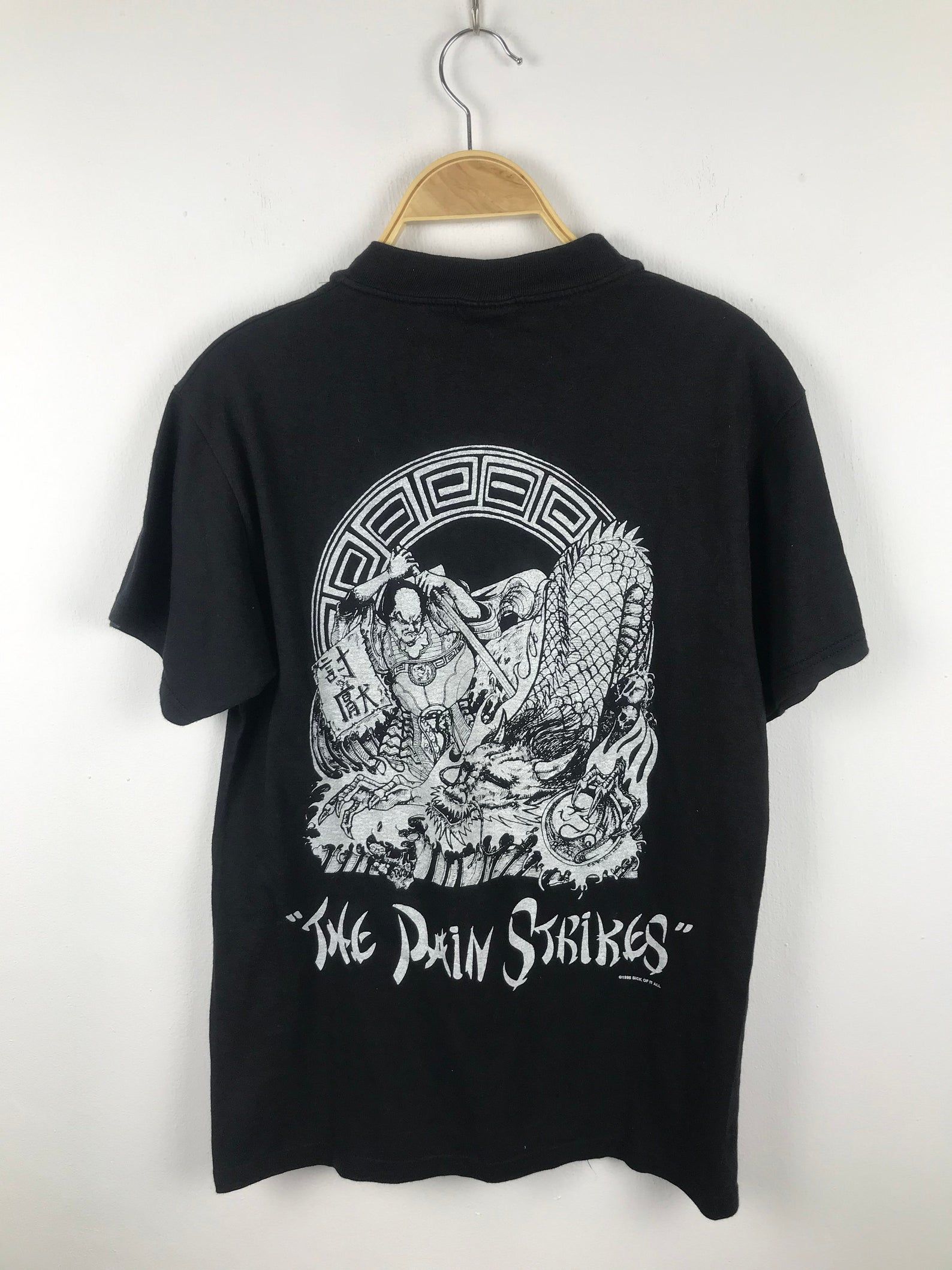 Vintage 90S Sick Of It All 1995 The Pain Strikes Nyhc Hardcore Punk Rock Tshirt Adult S H20 Cro Mags Madball Straight Edge Hatebreed