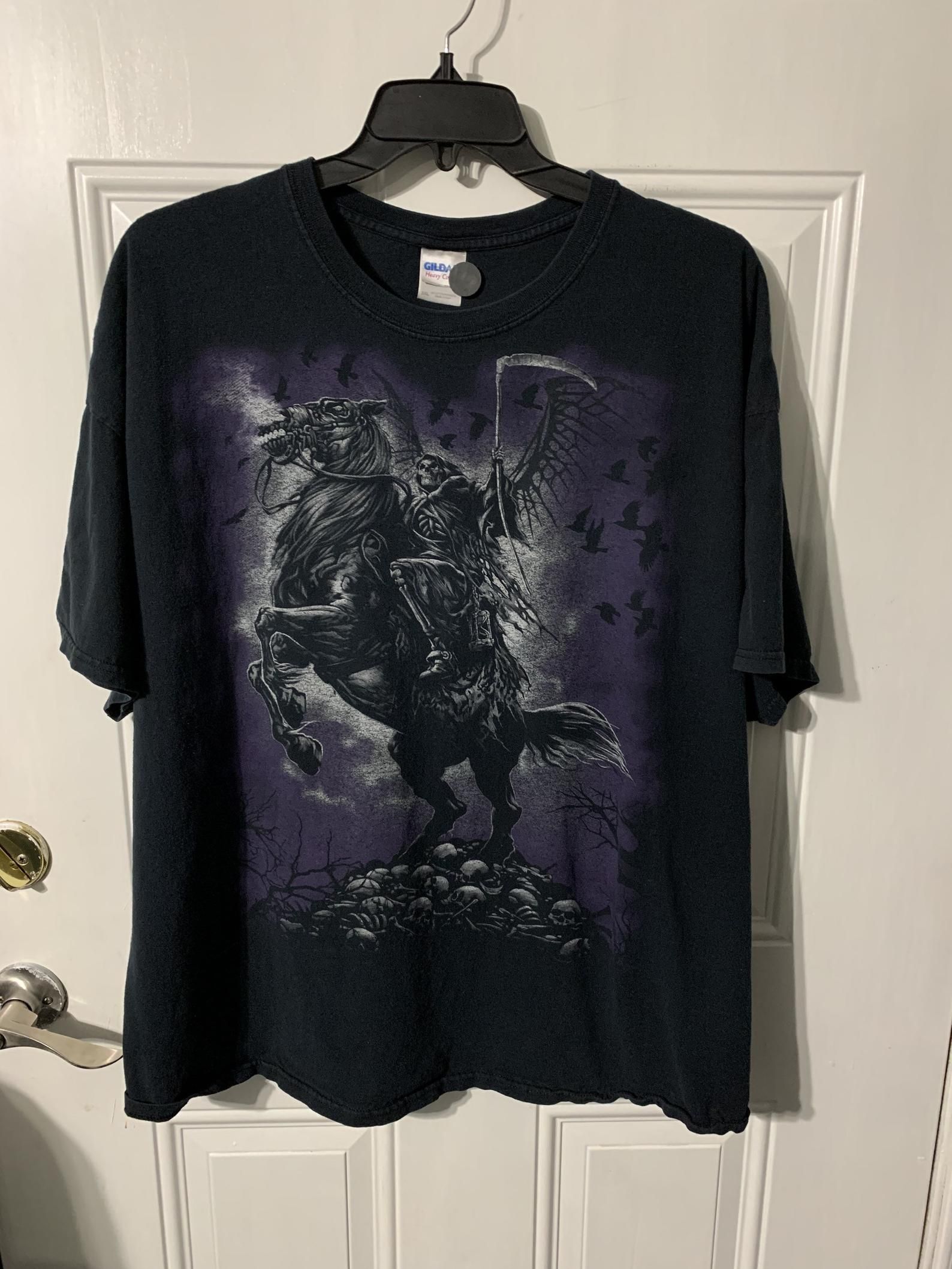 Vintage 90S Skull Horse Rider T-Shirt 3
