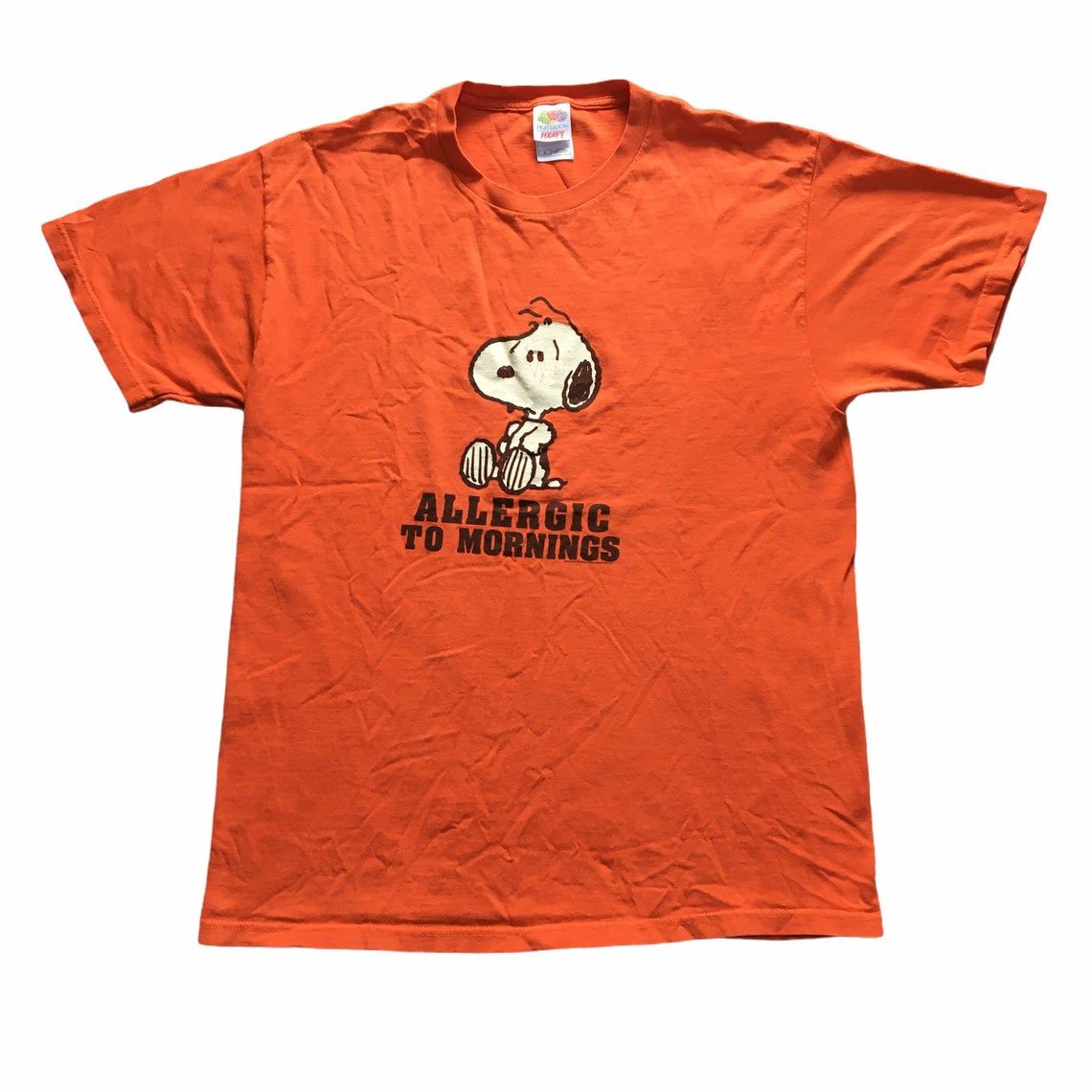 Vintage 90s Snoopy Allergic To Mornings shirt