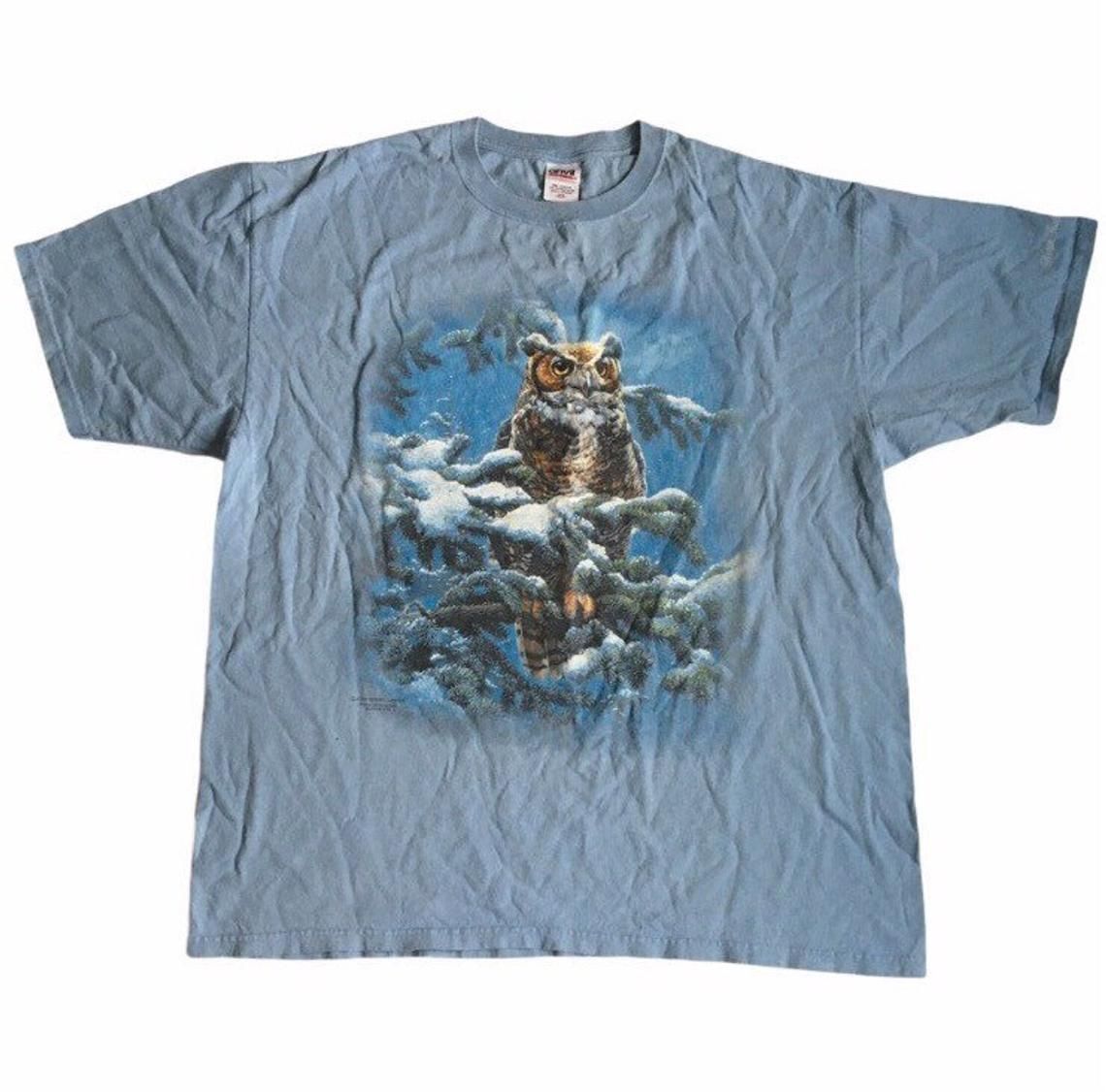 Vintage 90s Snowy Owl Nature shirt