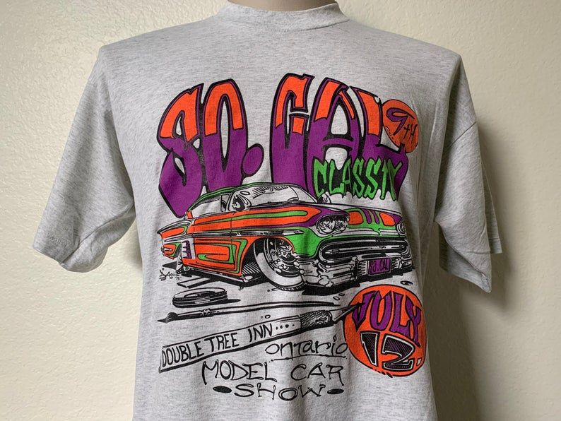 Vintage 90??S Socal 9Th Classic Double Tree Inn Ontario Model Car Shirt