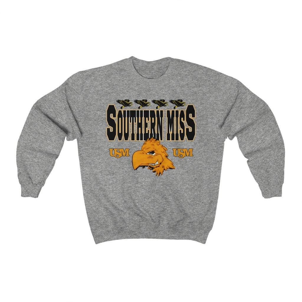 Vintage 90S Southern Miss Golden Eagles Usm Sweatshirt 211101