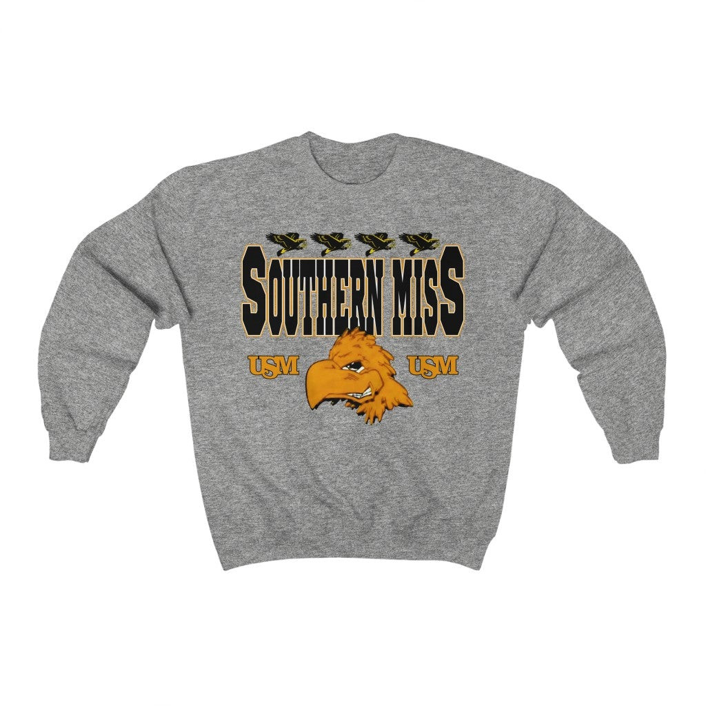 Vintage 90S Southern Miss Golden Eagles Usm Sweatshirt 211110