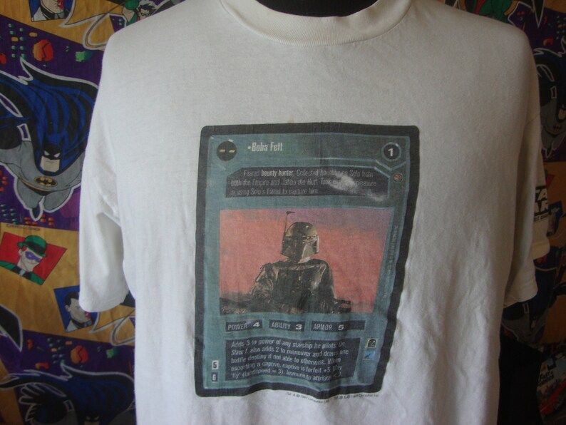 Vintage 90S Star Wars Ccg Customizable Card Game Boba Fett Rare 1997