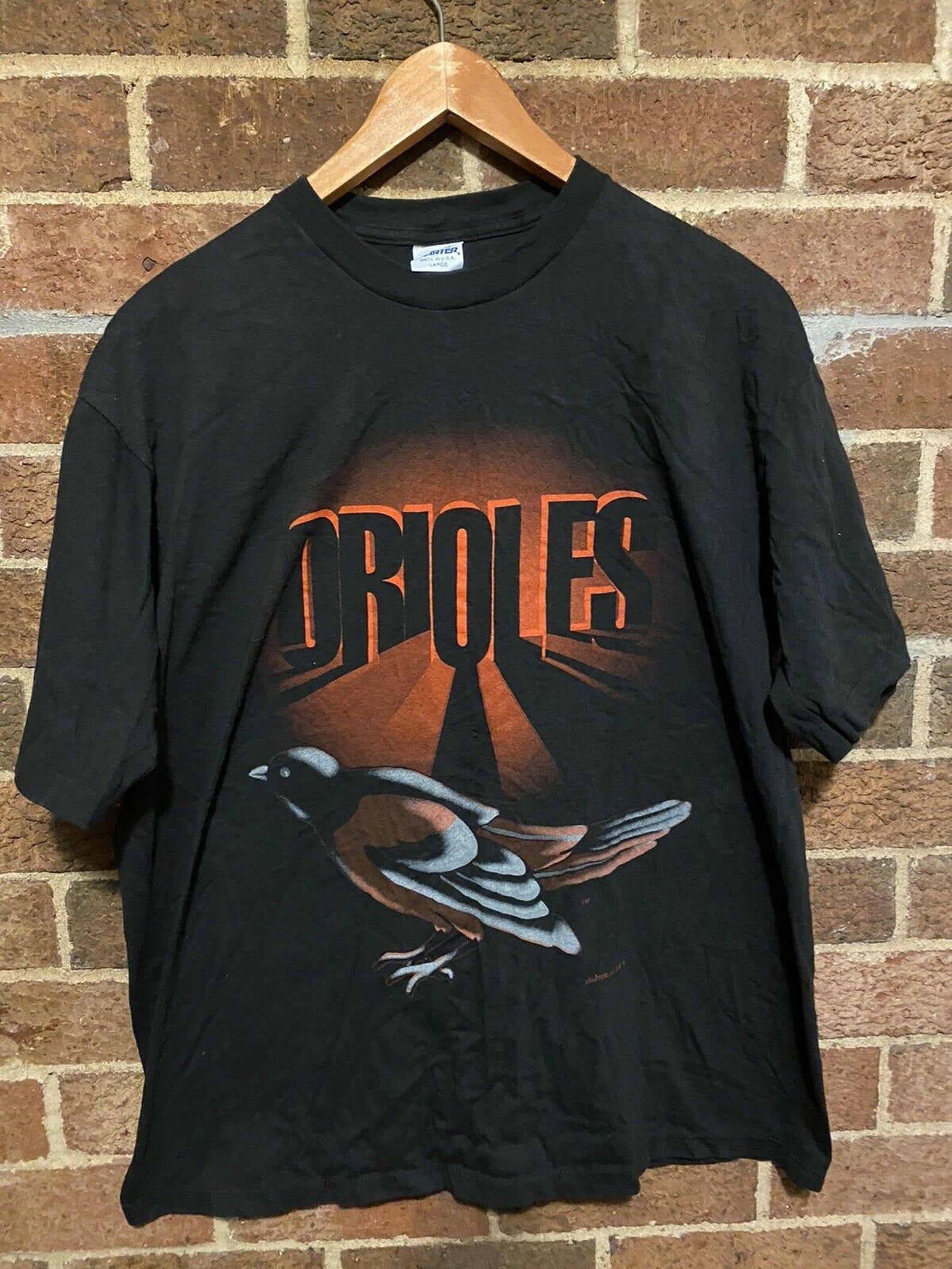 Vintage 90S Starter Baltimore Orioles Baseball Cal Ripken Tshirt