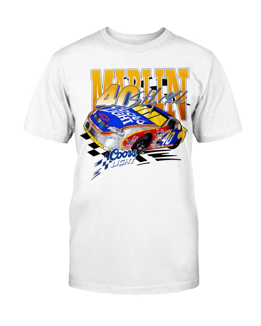 Vintage 90S Sterling Martin Coors Light Nascar T Shirt 211108
