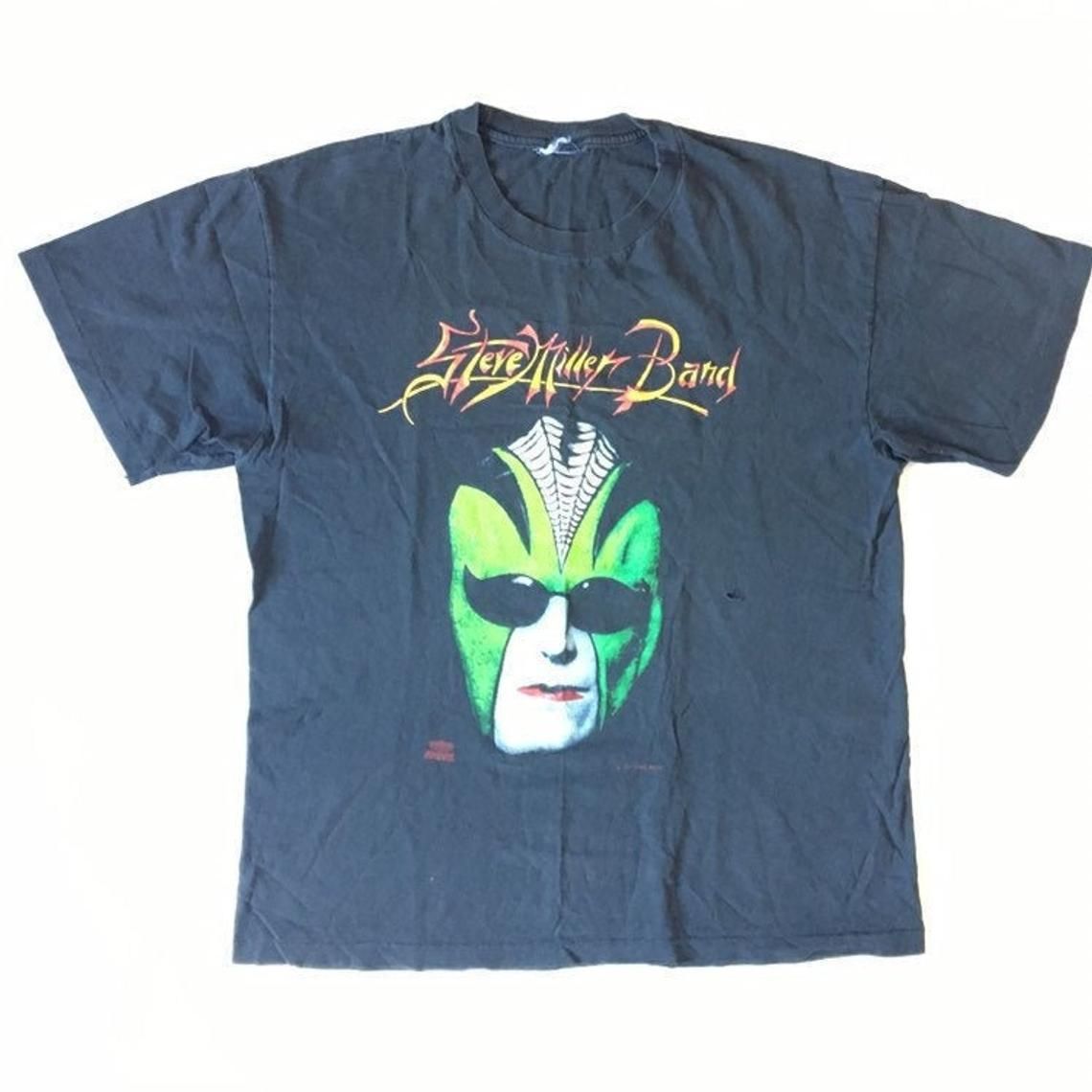 Vintage 90s Steve Miller Band Green Mask Tour shirt