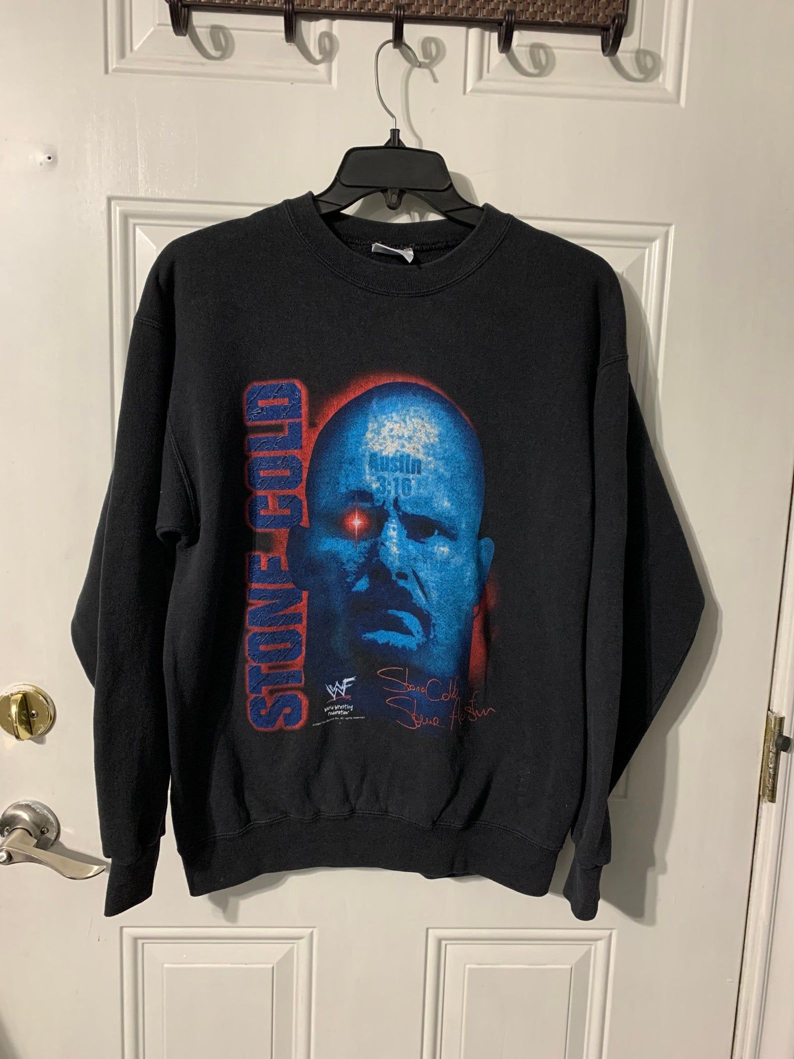 Vintage 90S Stone Cold Steve Austin 1993 Wwf L