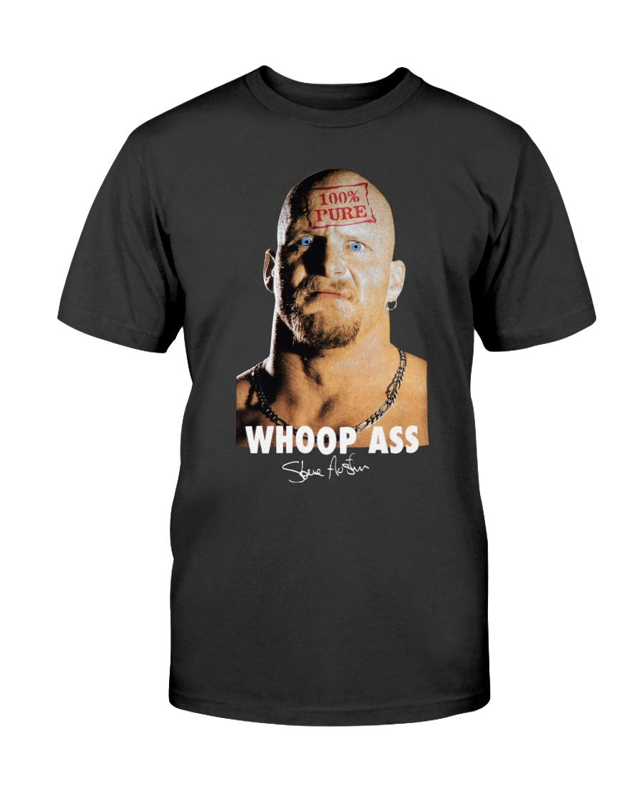 Vintage 90S Stone Cold Steve Austin Whoop Ass Wwf Wrestling T Shirt 072921