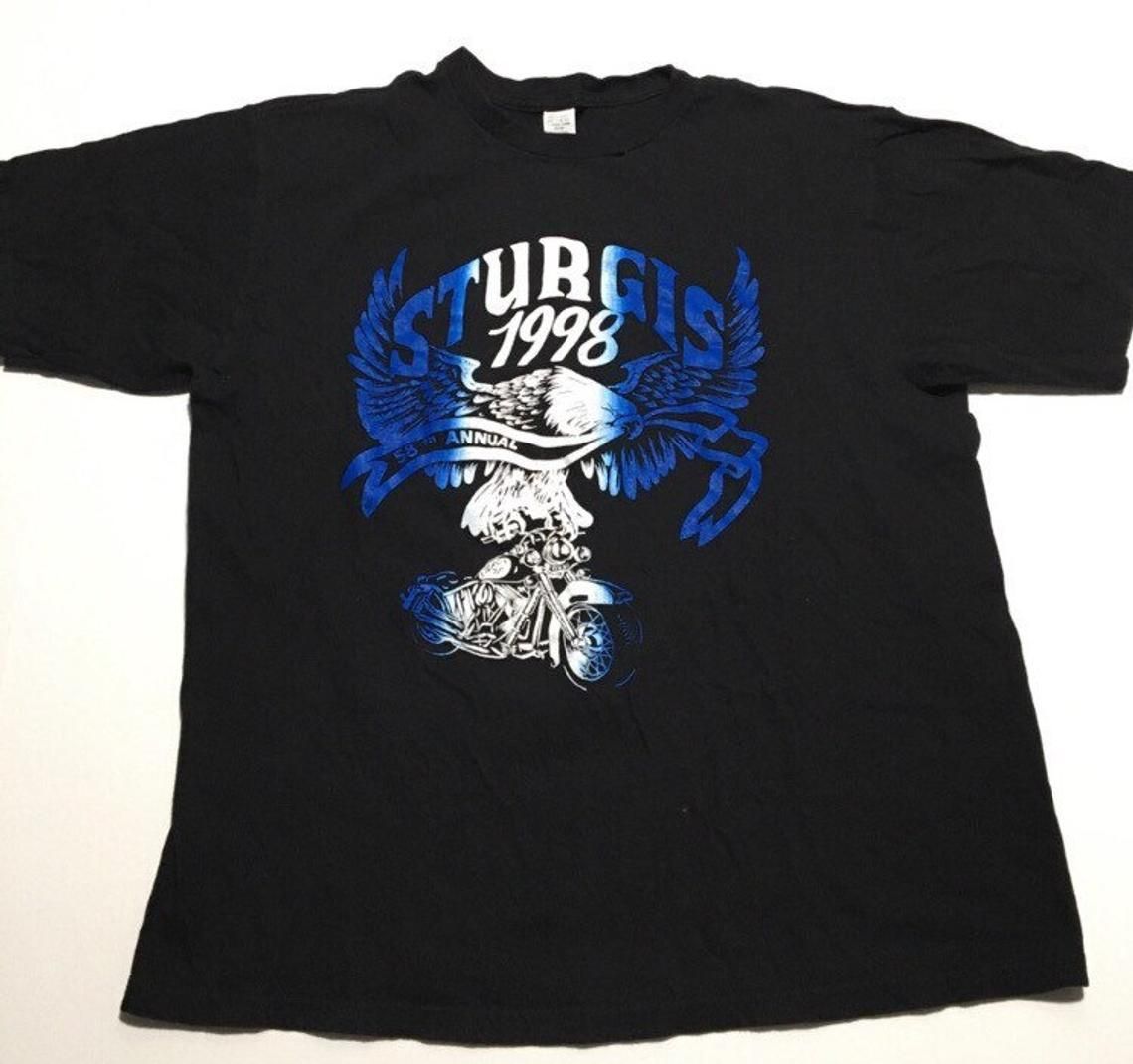 Vintage 90s Sturgis Black Hills South Dakota Bike Rally shirt