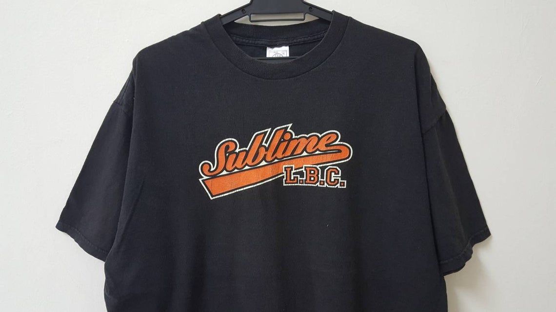Vintage 90S Sublime L.B.C. Long Beach California Ska Punk Band Shirt