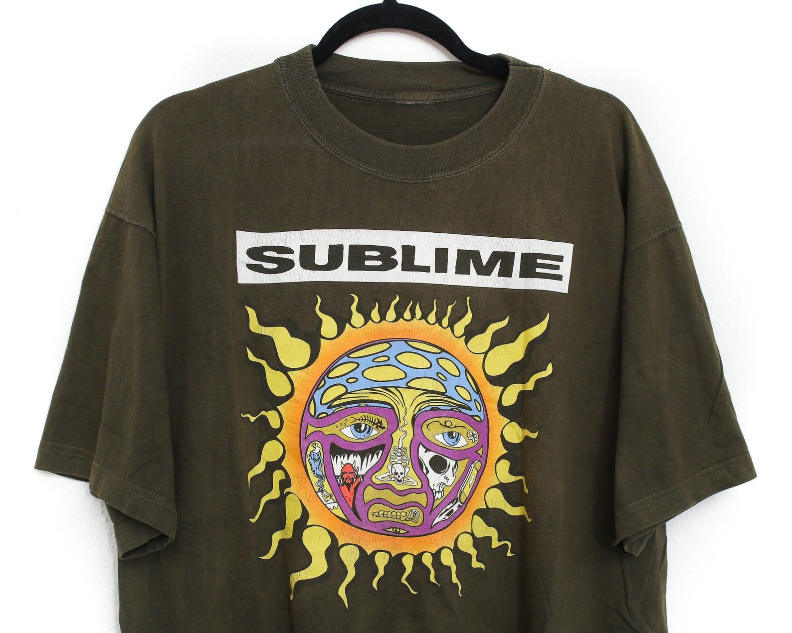 Vintage 90S Sublime Sun T-Shirt Punk Rock Long Beach California