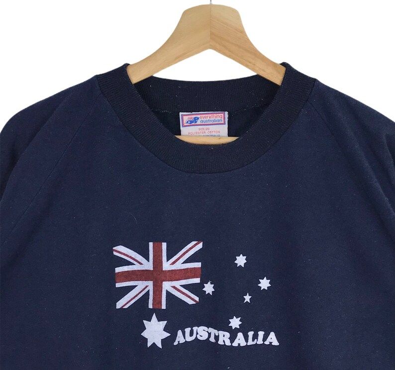Vintage 90S Sweatshirt Everything Australian Souvenier Australia Sweatshirt Printed Big Logo Unisex Clothing