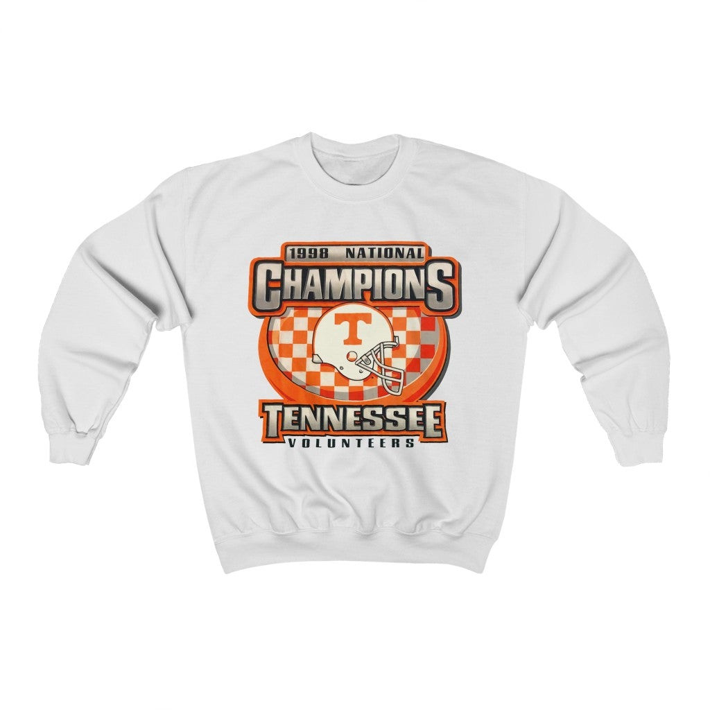 Vintage 90S Tennessee Volunteers 1998 National Champions Graphic Sweatshirt 211208