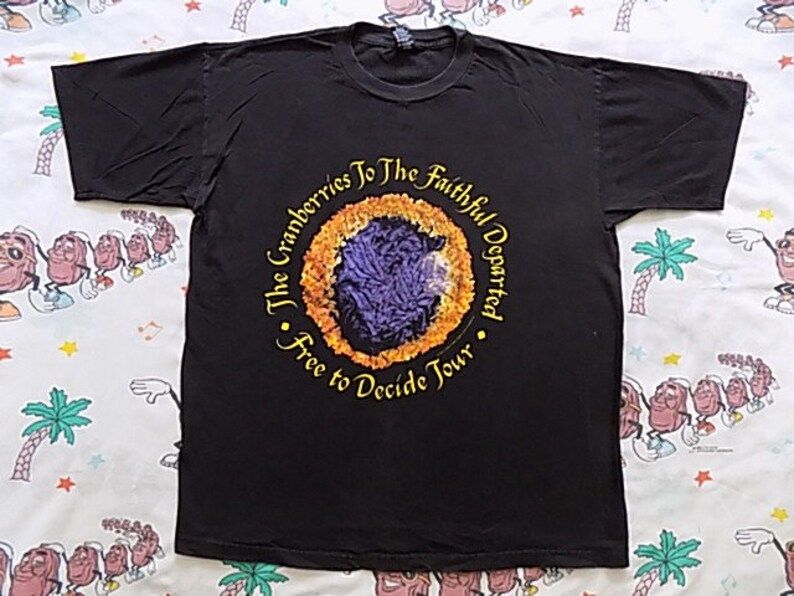 Vintage 90S The Cranberries Free To Decide Tour T Shirt 1996 Concert Tee Alternative Rock