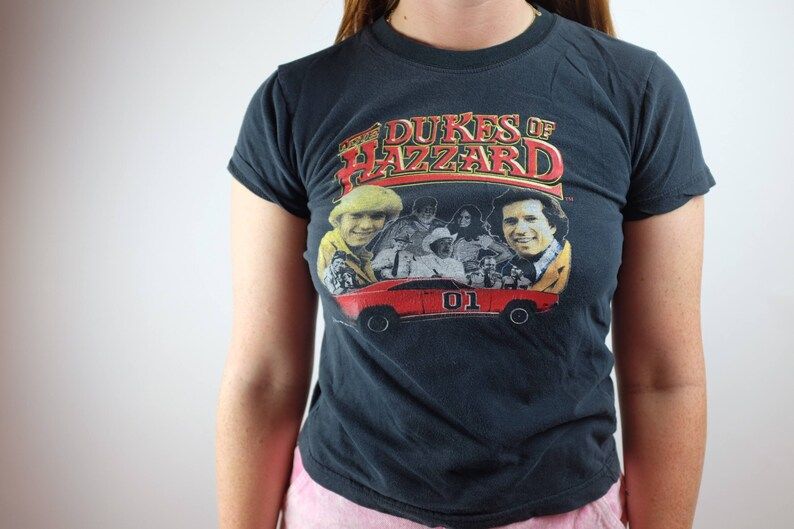 Vintage 90S The Dukes Of Hazzard T Shirt Cute Daisy Dukes Tee Vintage 70S Movie Film Show Edium