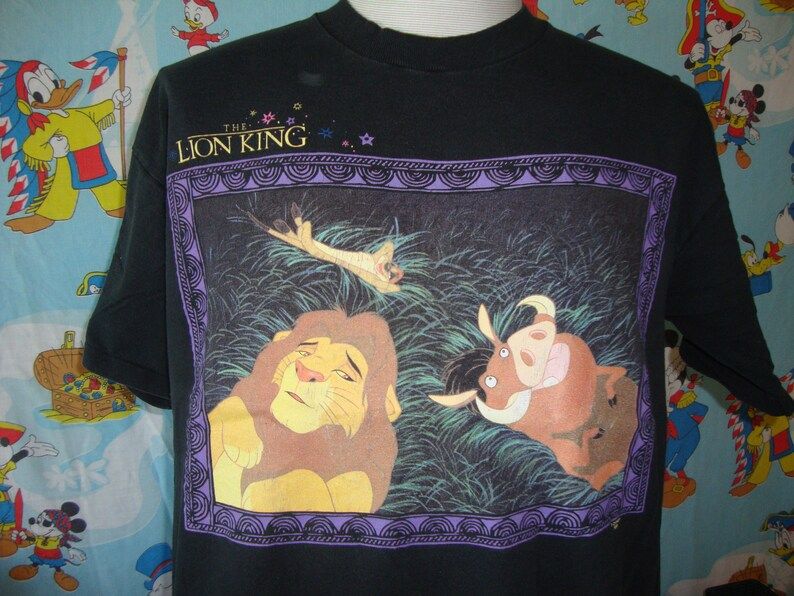 Vintage 90S The Lion King Walt Disney Movie Promo T Shirt