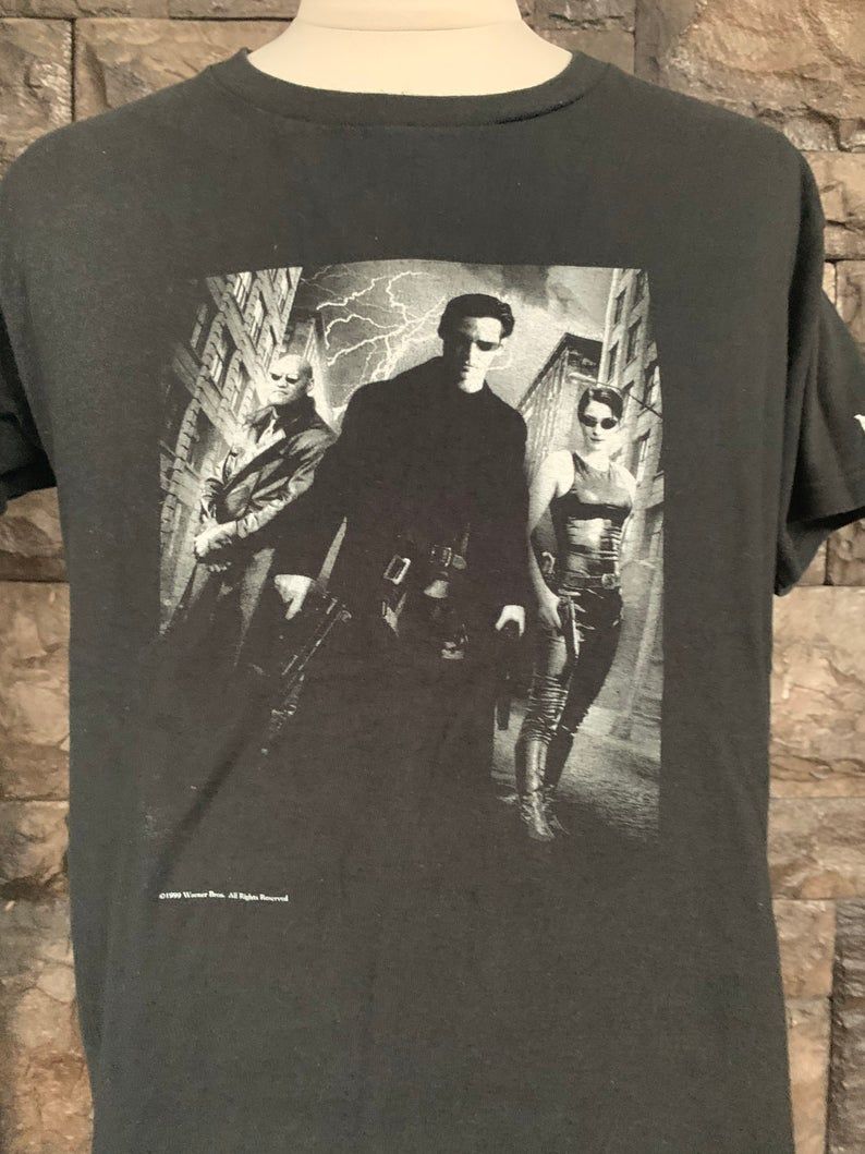 Vintage 90??s The Matrix Movie Keanu Reeves Shirt