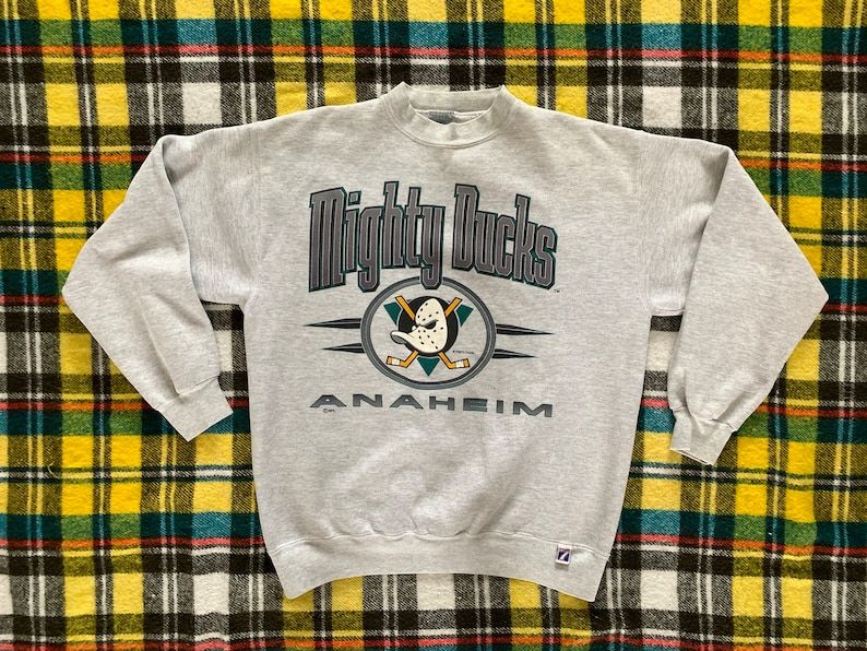 Vintage 90S The Mighty Ducks Movie Promotional Crewneck Sweater
