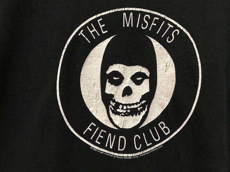 Vintage 90S The Misfits Fiend Club Tshirtpunk