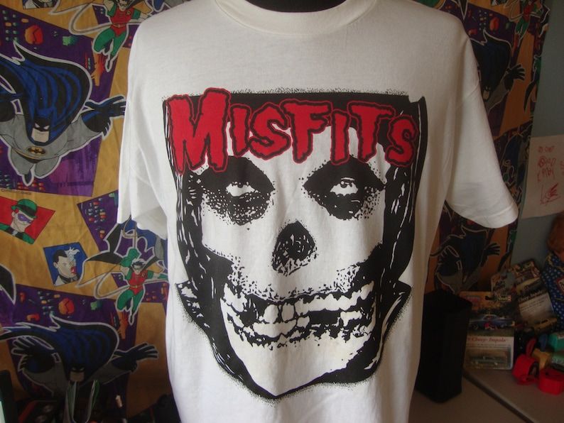 Vintage 90S The Misfits Glenn Danzig Horror Punk Rock Tour Concert Tee Band