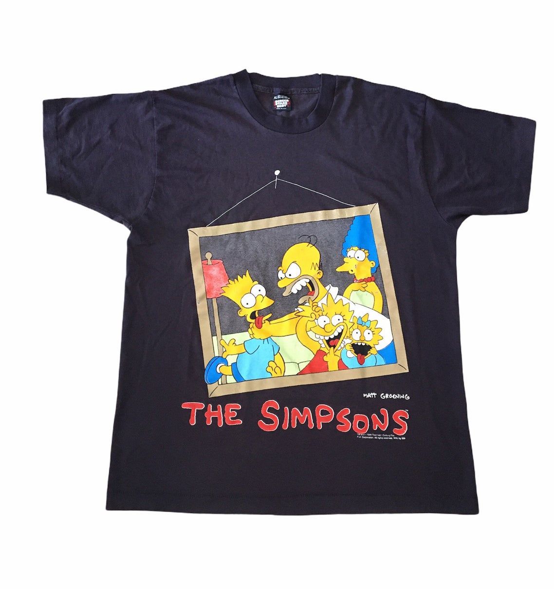 Vintage 90's The Simpsons Family Portrait Shirt