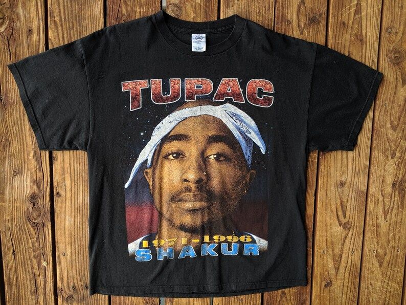 Vintage 90S Tupac Against All Odds Memorial Rap Tee vintage 90s tupac against all odds memorial rap tee sfg8m