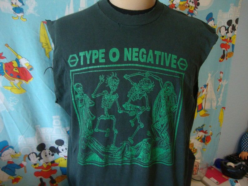 Vintage 90S Type O Negative Orchestra Of Death 1994 Tour Sleeveless Concert Tee Band