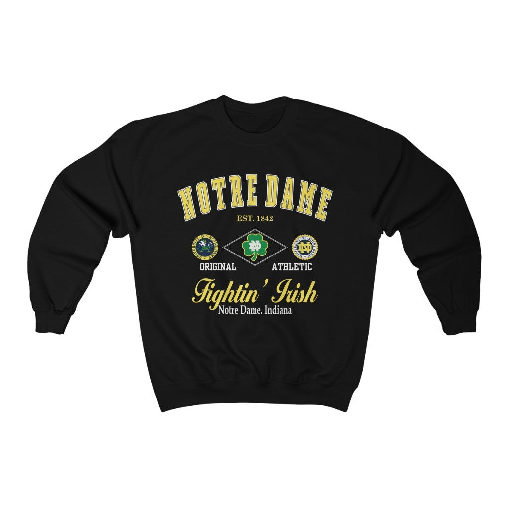 Vintage 90S University Of Notre Dame Fighting Irish Sweatshirt 211129