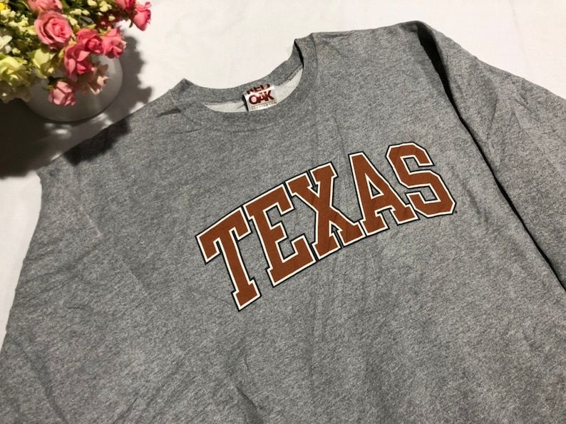 Vintage 90S University Of Texas Sweatshirt Big Logo