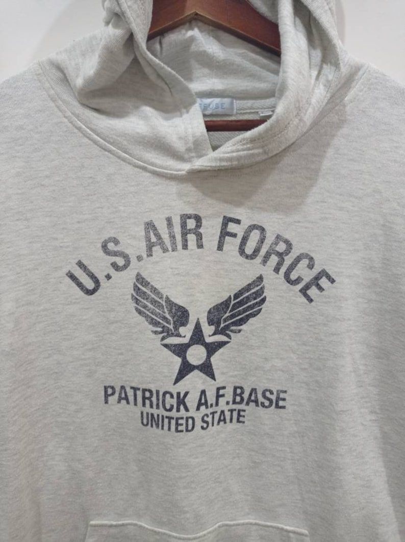 Vintage 90S Us Air Force Hoodie Sweatshirt L