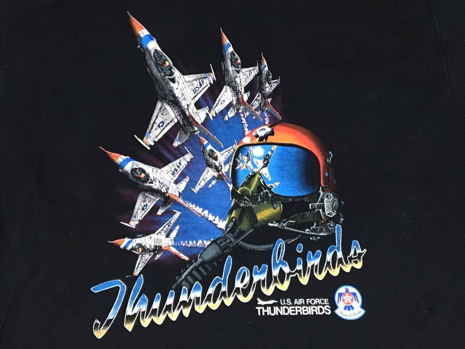 Vintage 90S Us Air Force Thunderbirds Shirt - Sz X - Jet Fighter Plane Grunge Tee Desert Storm Gulf War vintage 90s us air force thunderbirds shirt sz x jet fighter plane grunge tee desert storm gulf war r9ijs