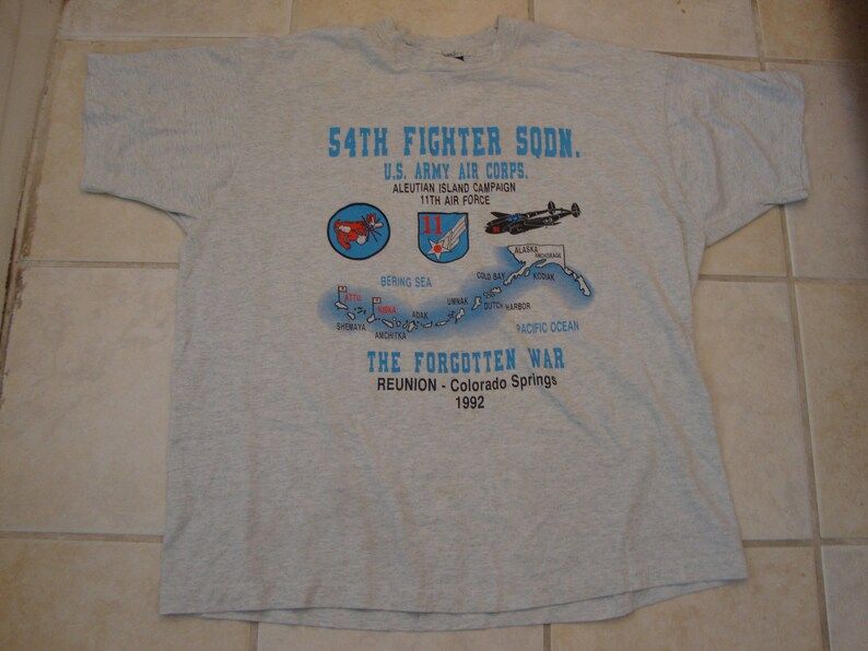 Vintage 90S Us Army Air Corps 54Th Fighter Squadron The Forgotten War Reunion Colorado Springs Military 1992