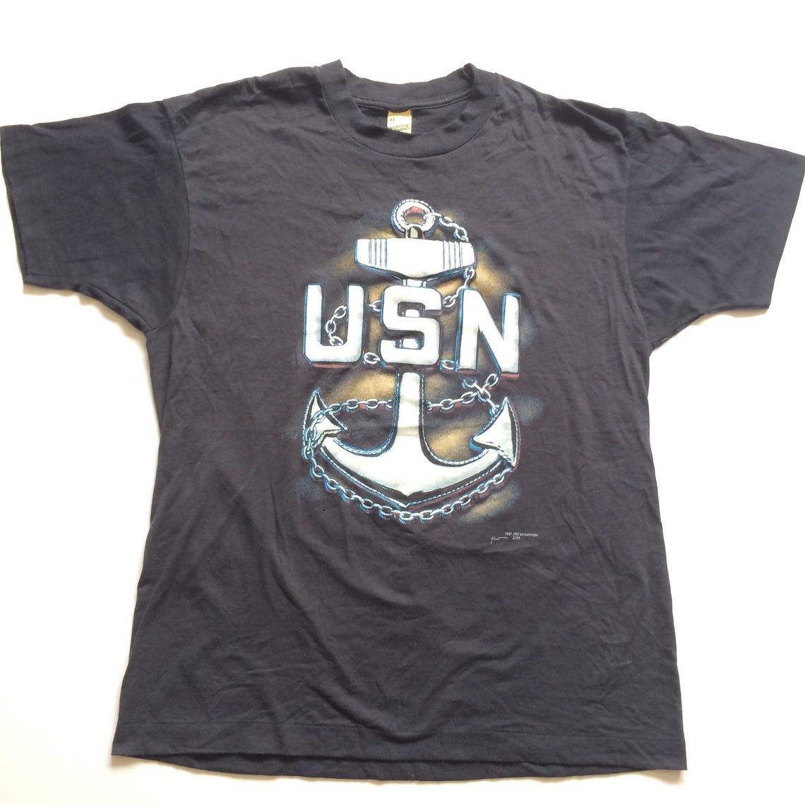Vintage 90s USN Navy Classic 1991 Military Vintage Screen Stars shirt