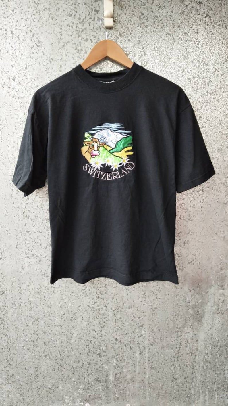 Vintage 90S Vintage Switzerland T Shirt