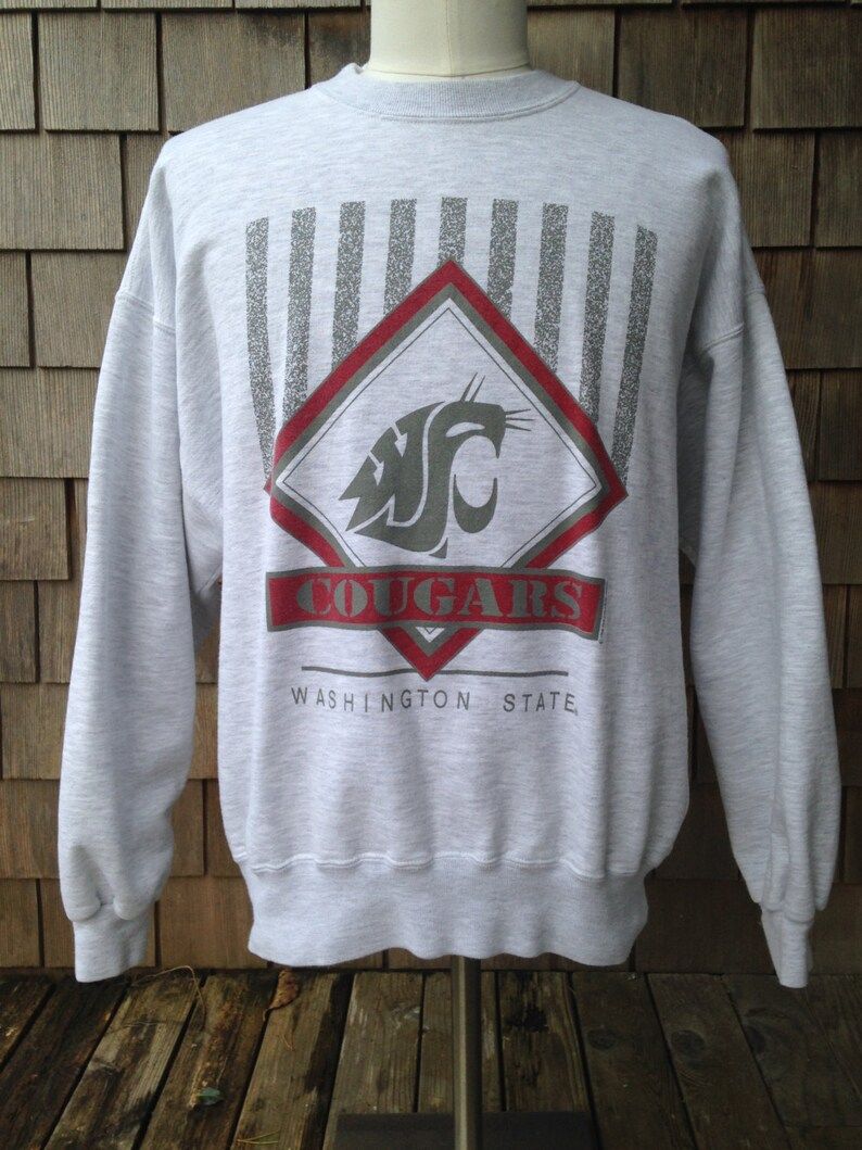 Vintage 90S Washington State University Cougars Sweatshirt Xl