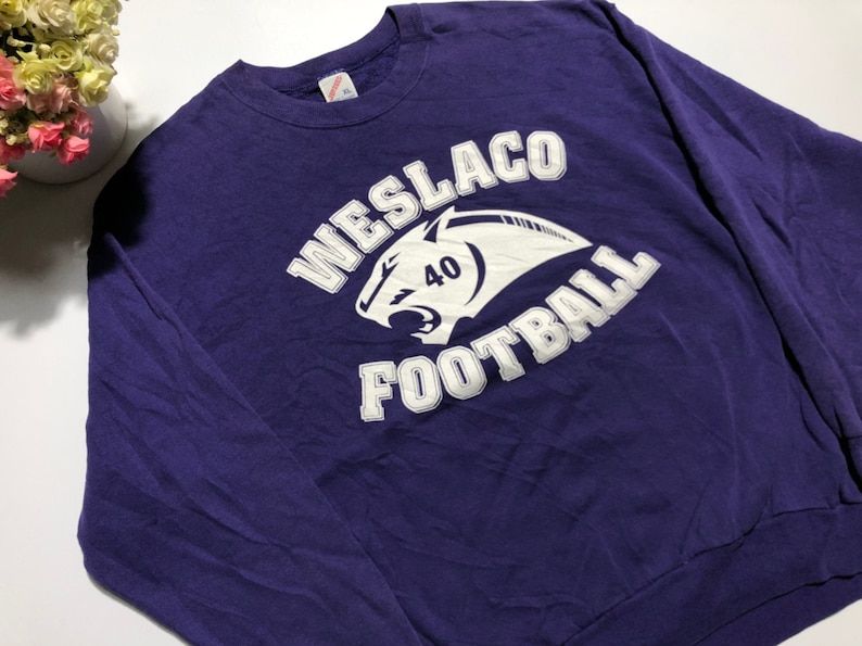 Vintage 90S Weslaco Football Sweater