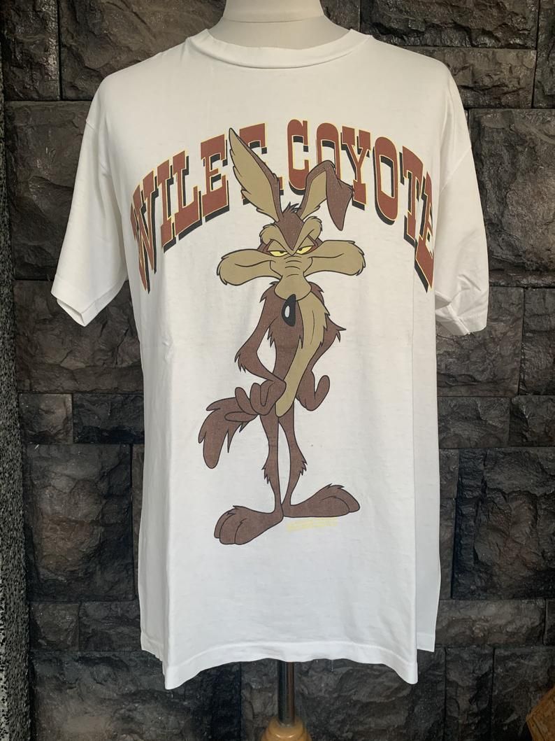Vintage 90s Wile E Coyote Warner Bros Shirt