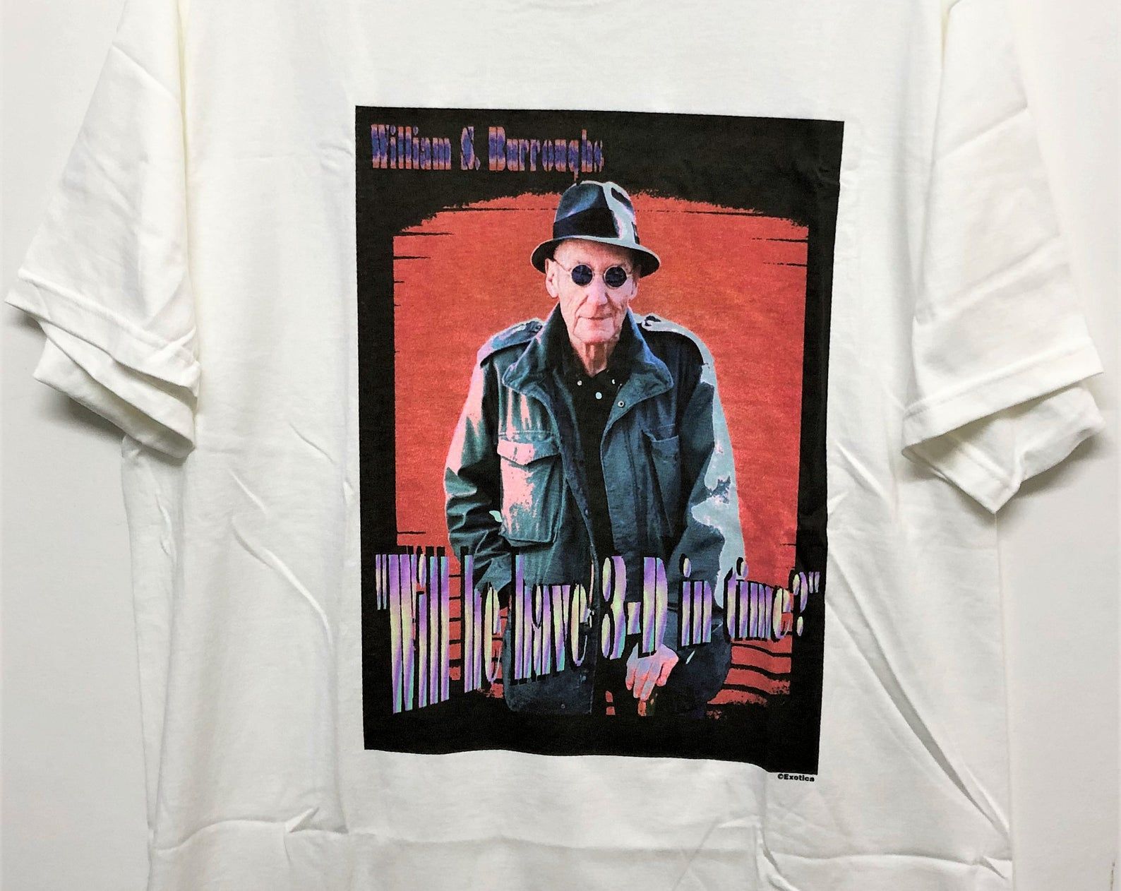 Vintage 90S William S Burrough Writer Novelist Beat Generation Postmodernism T-Shirt