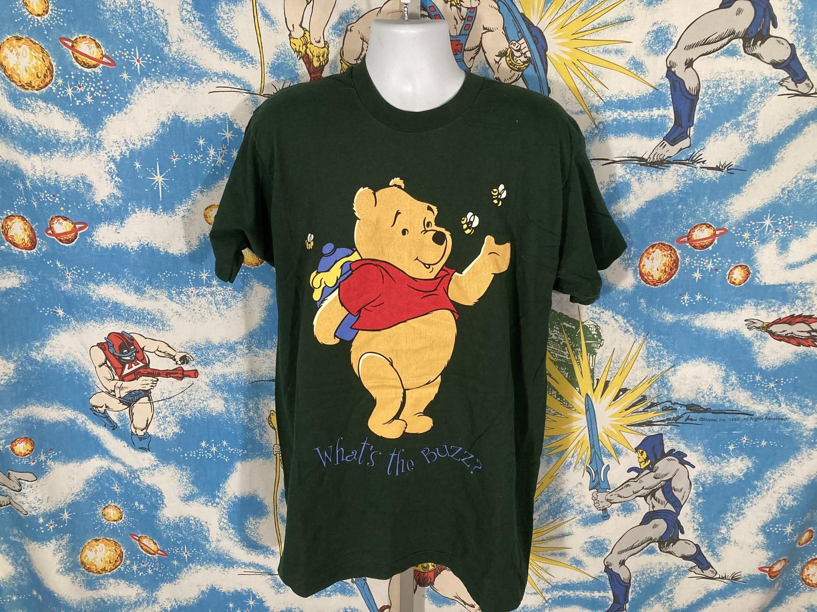 Vintage 90S Winnie The Pooh Whats The Buzz Shirt - Sz - Grunge Era Disney Tee