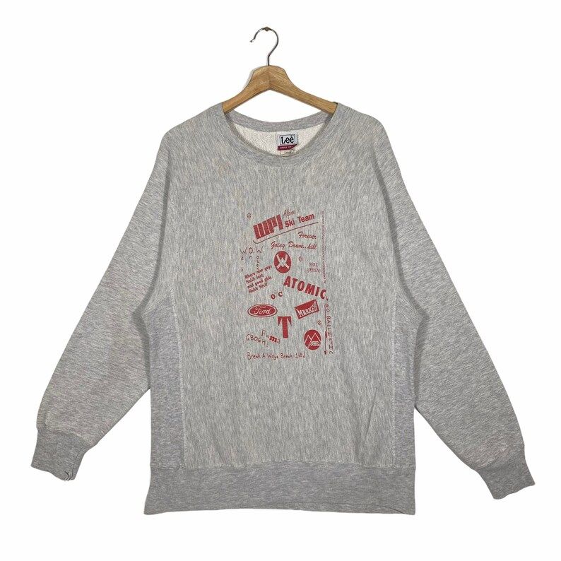Vintage 90S Wpi Ski Team Sweatshirt Very Nice Design