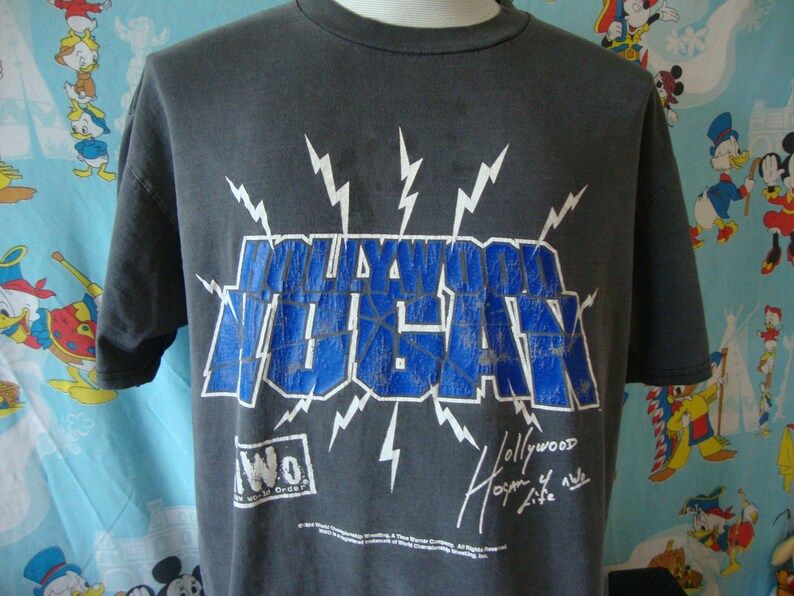 Vintage 90S Wwf Hollywood Rules Hulk Hogan Nwo 1998 Wrestling T Shirt
