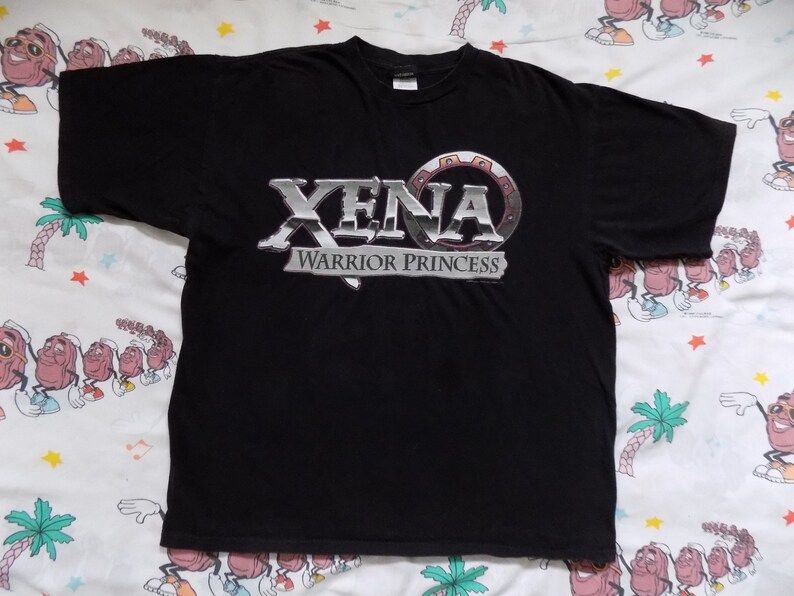Vintage 90S Xena Warrior Princess Opening Title T Shirt 1998 Tv Series Promo