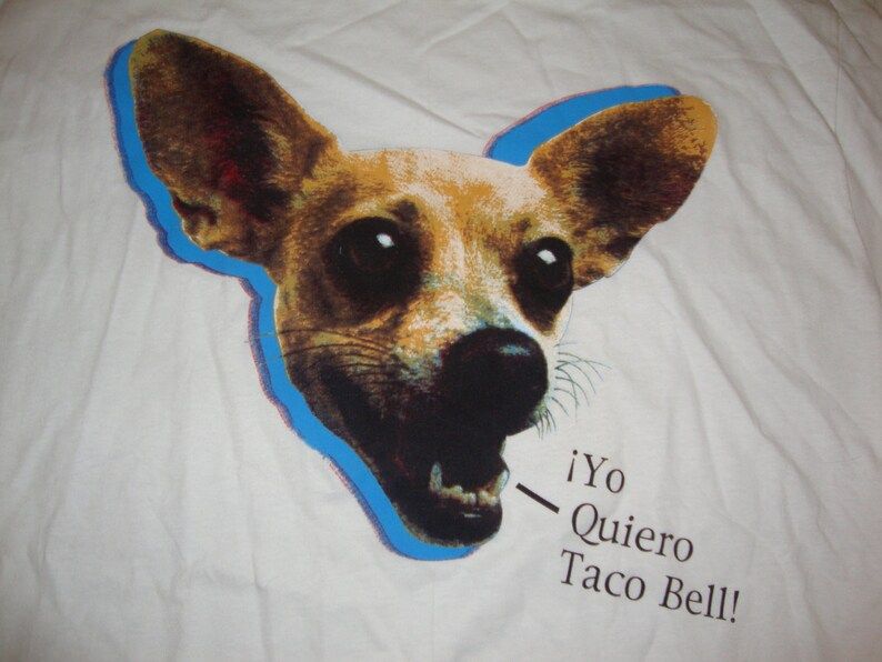 Vintage 90S Yo Quiero Taco Bell Chihuahua Dog Funny T Shirt