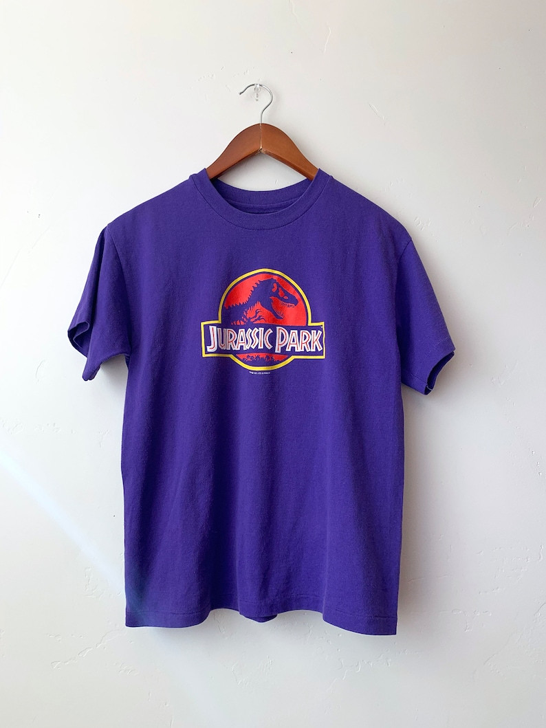 Vintage 92 Jurassic Park Single Stitch T Shirt