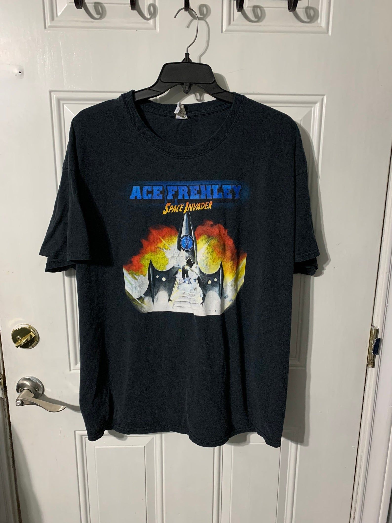 Vintage Ace Frehley Kiss Space Invader Concert Tour T-Shirt 3
