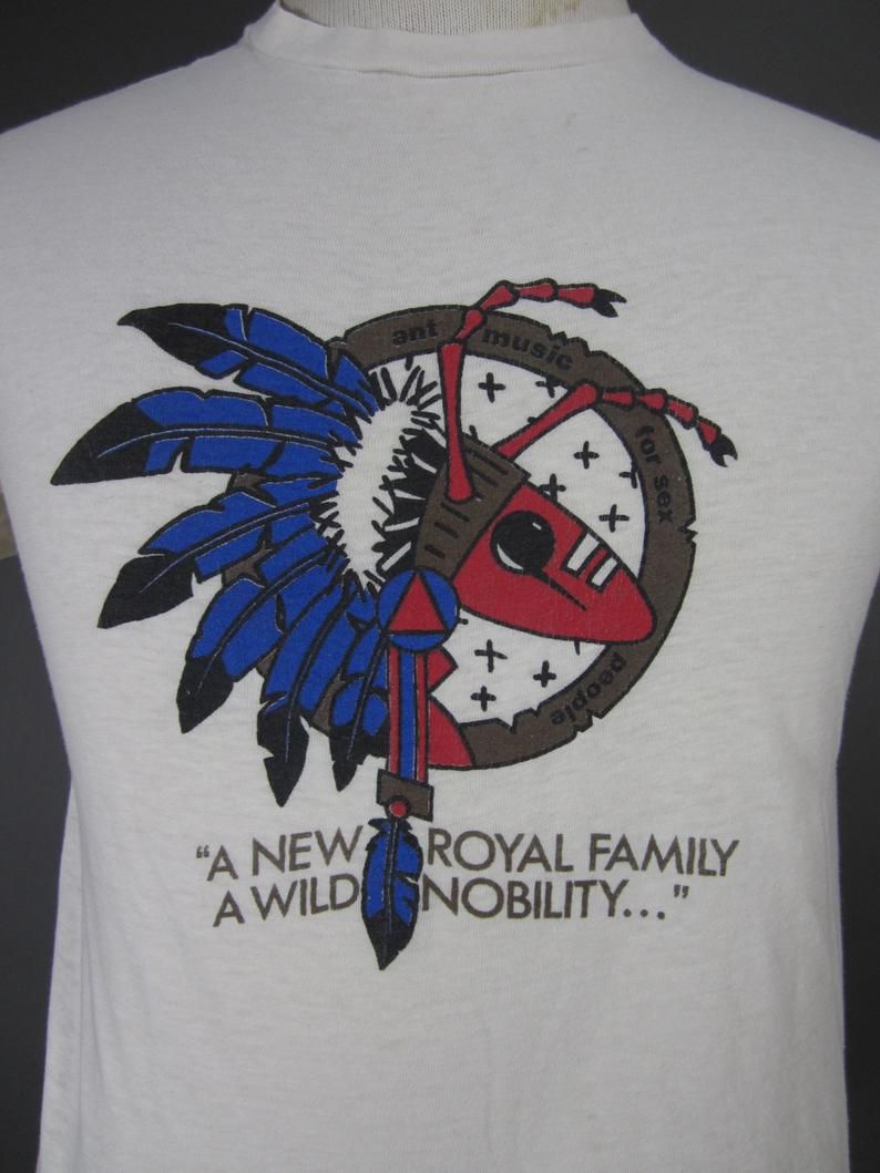 Vintage Adam And The Ants 1981 Ant Music For Sex People Shirt